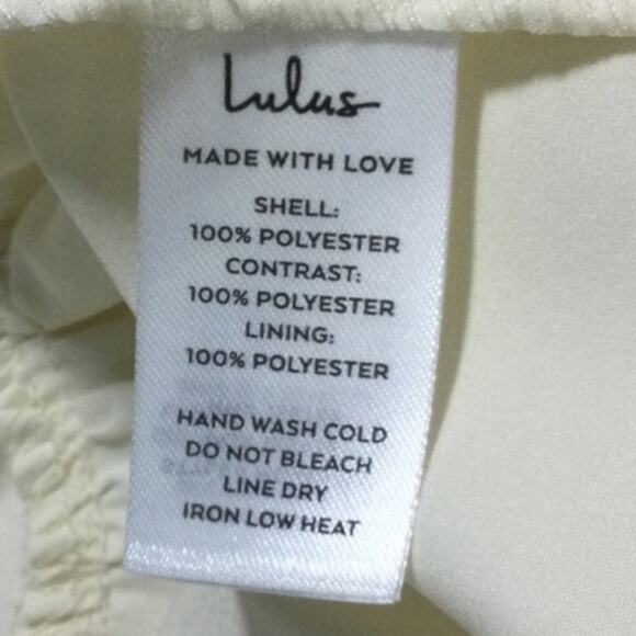 LULU'S XL Deluxe Vision Ivory and Black Tiered Bow Shift Mini Dress NWT B148 - Picture 8 of 8